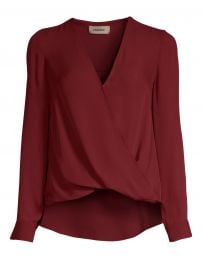 L  039 Agence - Kyla Draped Blouse at Saks Fifth Avenue